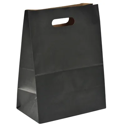 Sacs kraft avec poignées découpées - Sacs kraft poignées découpées