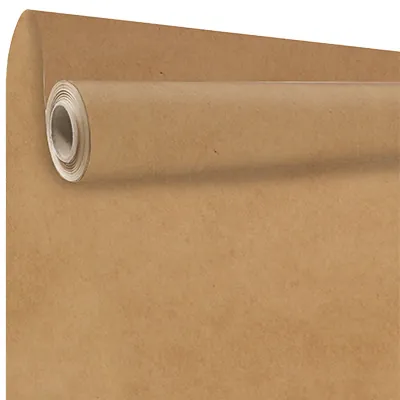 Papier cadeau kraft brun 70 cm x 100 m 60 g/m² - Résistant à l'eau – le rouleau - Papiers cadeaux unis