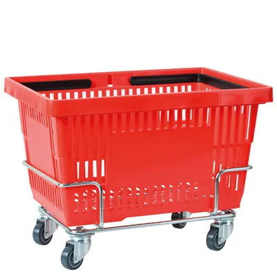 Chariot à roulettes pour paniers libre service 22 et 28 L - Paniers magasin-1