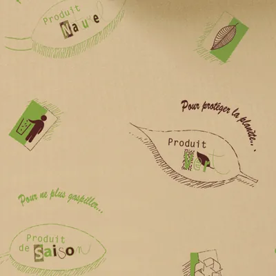 Papier cadeau recyclé BIO kraft 69 cm x 50 m 60 g/m² – Le rouleau - Papiers cadeaux kraft à motifs