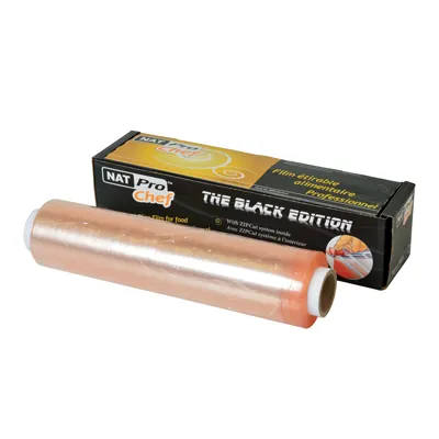 Film étirable alimentaire en boîte distributrice avec zipcut 30 cm x 300 m - Films, papiers et pochettes alimentaires