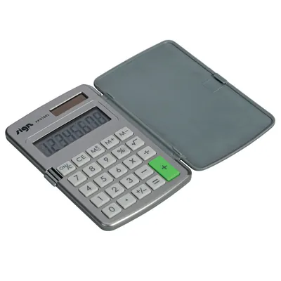 Calculatrice de poche 8 chiffres LDC 12mm, avec étui rigide - Calculatrices-1