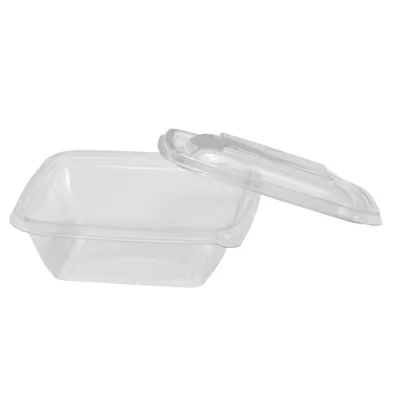 Barquette sans couvercle 250 ml 12,5 x 12,5 x 3,8 cm - Barquette plastique - Lot de 50 - Barquettes plastique-1