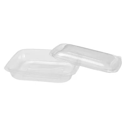 Bol salade 500 ml plastique transparent 19 x 19 x 3,2 cm - Bol plastique - Lot de 50 - Boîtes salade, Bols salade-1