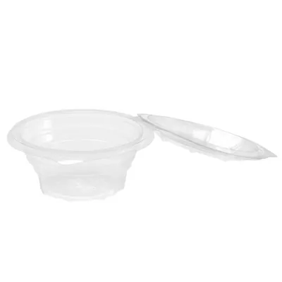 Bol salade avec couvercle 370 ml plastique transparent ø 13,5 x 6,5 cm - Bol plastique avec couvercle - Lot de 60 - Boîtes salade, Bols salade-1