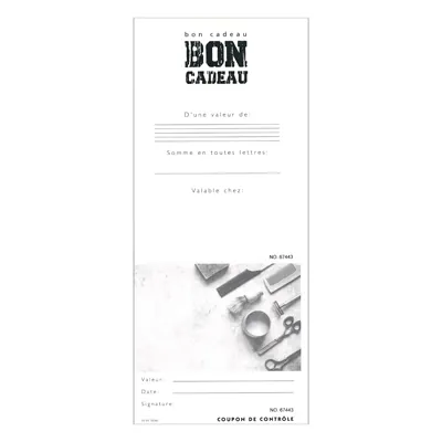 Bon cadeau Barbier 12 x 12 cm avec enveloppe - Bons cadeaux-2