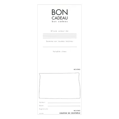 Bon cadeau kraft brun / noir 12 x 12 cm - Paquet de 12 - Bons cadeaux-2