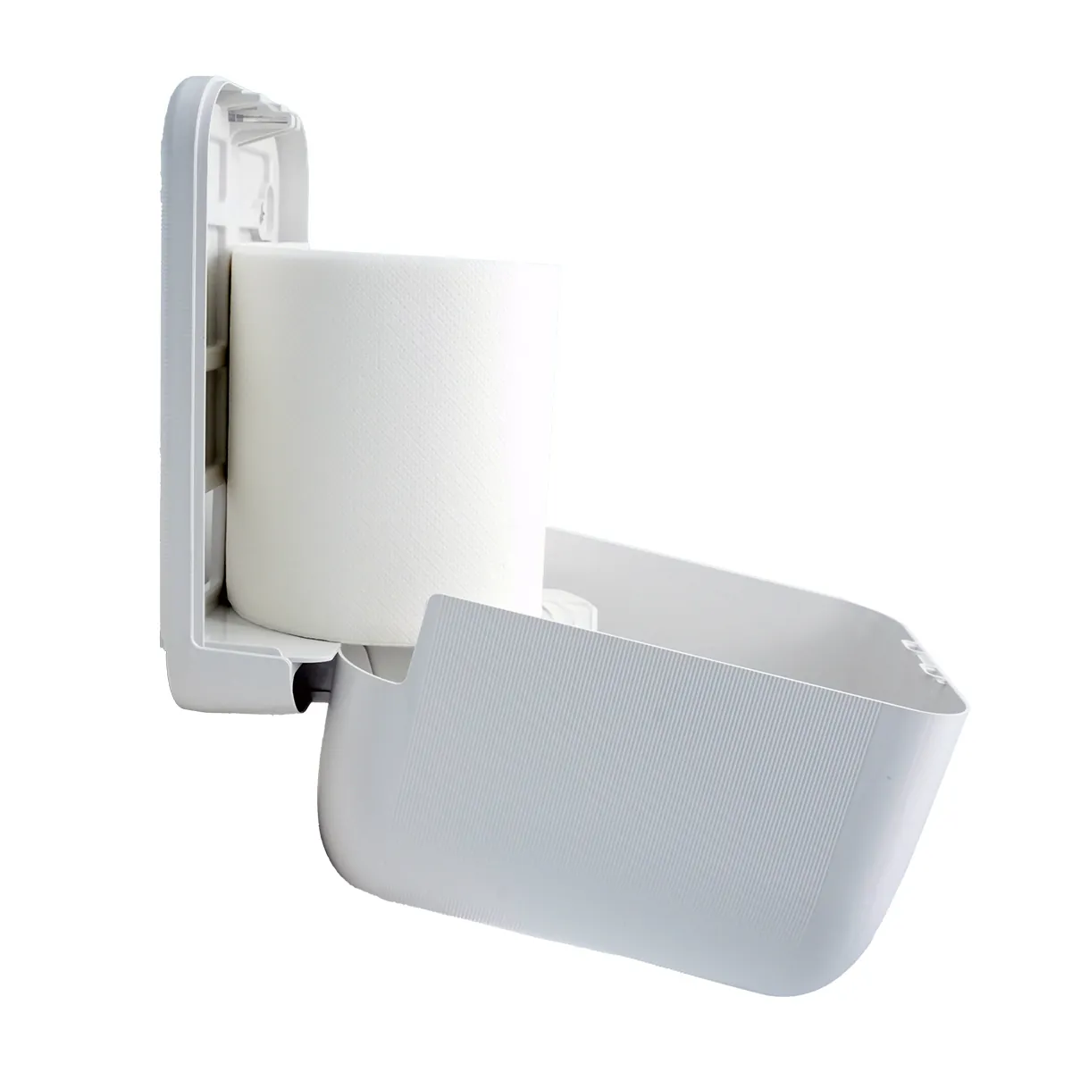 Distributeur de papier ABS ø 22 x H 31 cm - Blanc - Dévidoirs hygiène-4