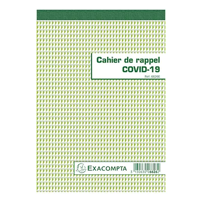 Cahier de rappel COVID-19 - Affiches Informations COVID
