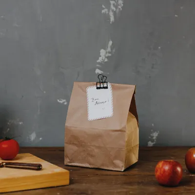 Sac SOS kraft brun 20 x 15 x 40 cm 70 g/m² – Sac kraft sans poignée - Lot de 500 - Sacs SOS-1