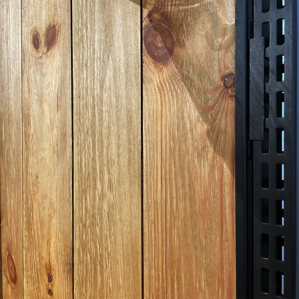 Fond gondole bois plein pin massif brun 96,2 x 80 cm - fond pour gondole - panneau bois pour gondole - Fonds Bois-1