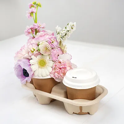 Couvercles bagasse pour gobelets - Gobelets et verres jetables-1