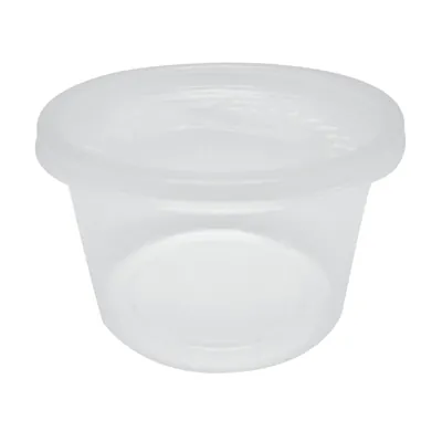 Couvercle plastique pour pot à sauce 473ml ø 118,9 x H 0,7 mm - Lot de 50 - Pots à sauce, Verrines jetables-2