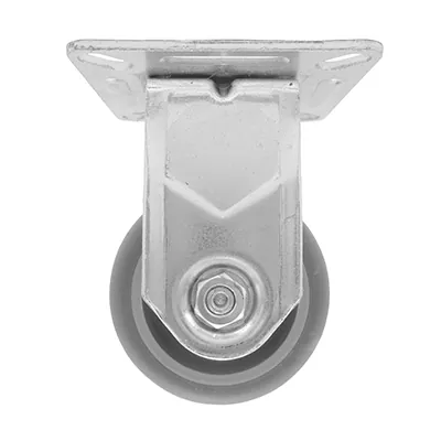 Roulette fixe Ø 5 cm à platine fixe acier - capacité de charge 50 kg - Roues à platine