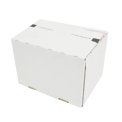 Carton d'expédition à fond automatique Blanc 18,9x15,4x13,1cm - Boîte carton - Lot de 20 - Cartons d'expédition, Boîtes carton-8