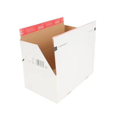 Carton d'expédition à fond automatique Blanc 30,6x18,6x12,7cm - Boîte carton - Lot de 20 - Cartons d'expédition, Boîtes carton-4