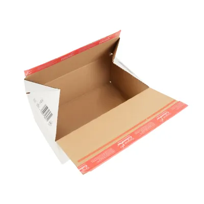 Carton d'expédition à fond automatique Blanc 30,6x18,6x12,7cm - Boîte carton - Lot de 20 - Cartons d'expédition, Boîtes carton-5