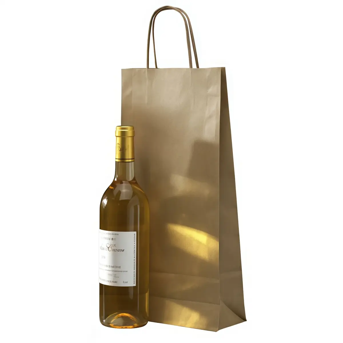 Sacs kraft 2 bouteilles - Sacs pour bouteilles de vin