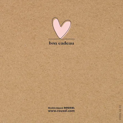 Bon cadeau à remplir kraft coeur rose 12 x 12 cm avec enveloppes - Carte cadeau - Paquet de 12 - Bons cadeaux-3