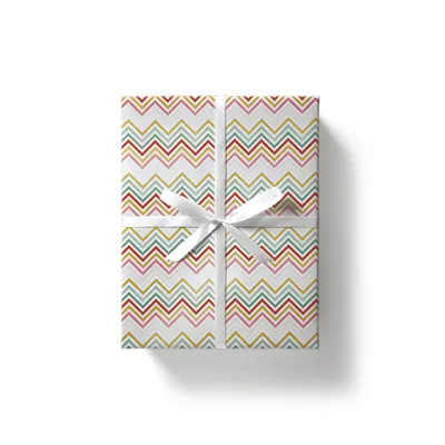 Papier Cadeau Chevrons - Papier cadeaux couchés à motifs-2