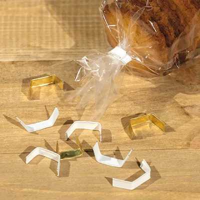 Clip fermeture sachet - Clip papier en U - Blanc - Lot de 1000 - Clips fermeture sachets, Barrettes fermeture sachets-1
