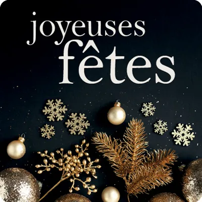 Étiquettes adhésives Joyeuses Fêtes - Étiquettes Noël