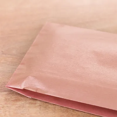 Pochette cadeau kraft vergé rose cuivré 12 x 4,5 x 21 cm - Sachet kraft - Lot de 150 - Pochettes cadeaux unies-2