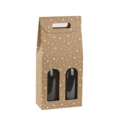 Boîtages à fenêtre 2 bouteilles - Coffrets pour bouteilles de vin, Boîtes pour bouteilles de vin