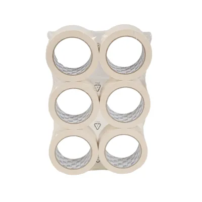 Ruban adhésif PVC blanc 48 mm x 66 m - Ruban adhésif emballage - Lot de 6 - Rubans adhésifs et dévidoirs-5