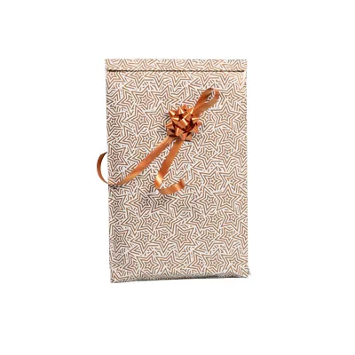 Pochette cadeau couché blanc origami cuivre 70g/m² 12+4,5x19,5 cm – Paquet de 250 - Pochettes cadeaux à motifs-5