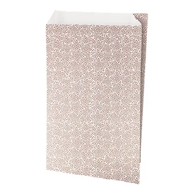 Pochette cadeau couché blanc origami cuivre 70g/m² 12+4,5x19,5 cm – Paquet de 250 - Pochettes cadeaux à motifs