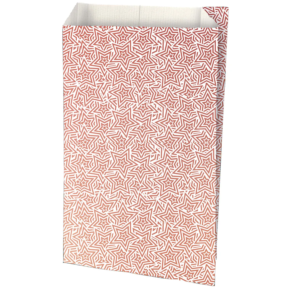 Pochette cadeau couché blanc origami cuivre 70g/m² 15+9x26 cm – Paquet de 250 - Pochettes cadeaux à motifs