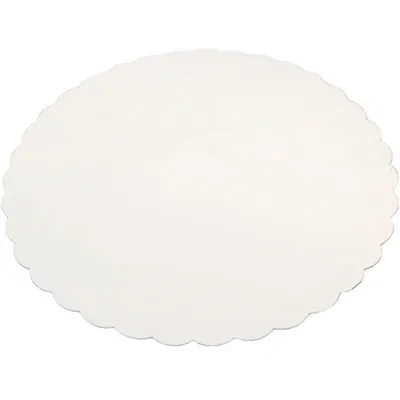 Rond festonné pâtisserie carton blanc ø19cm – Paquet de 250 - Semelles à gâteaux