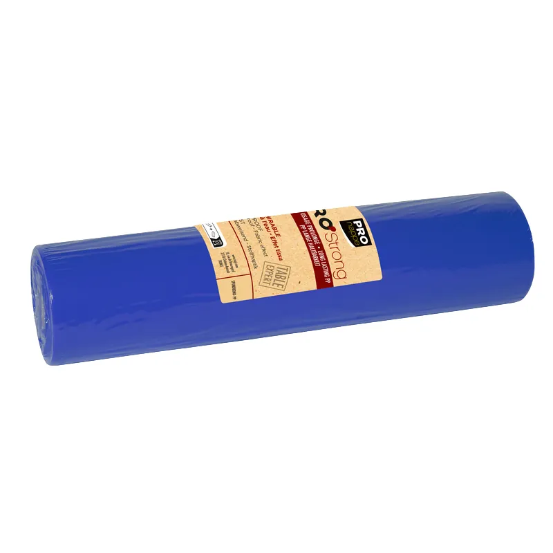 Chemin de table Spunbond non tissé prédécoupé - Tête à tête prédécoupé - Bleu marine - Rouleau de 40 cm x 24 m - Chemins de table jetables, Sets de table papier-2