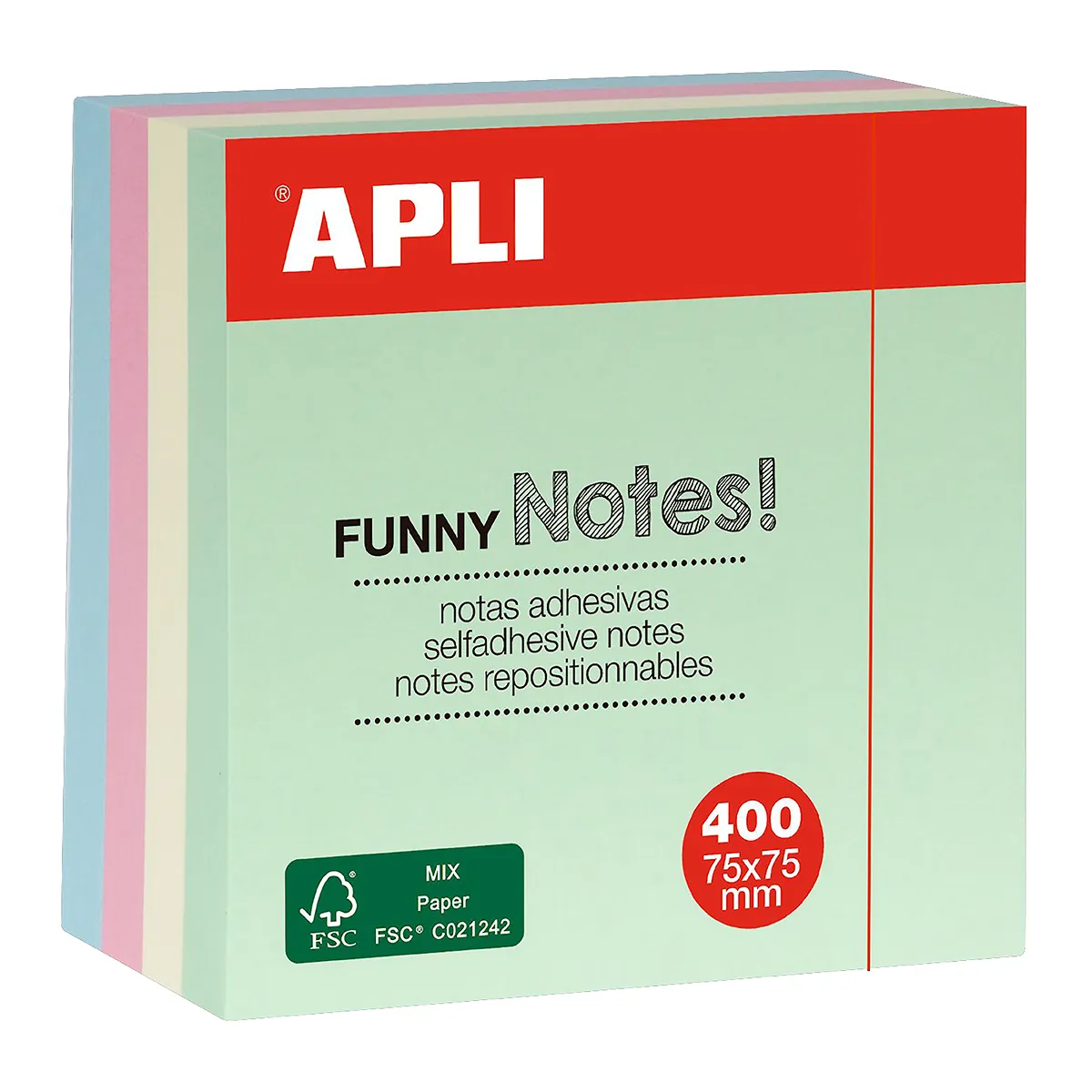 Bloc-notes adhésives repositionnables Funny - Notes repositionnables