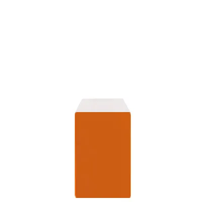 Pochette cadeau kraft vergé orange passion 7 x 12 cm - Sachet kraft - Lot de 250 - Pochettes cadeaux unies