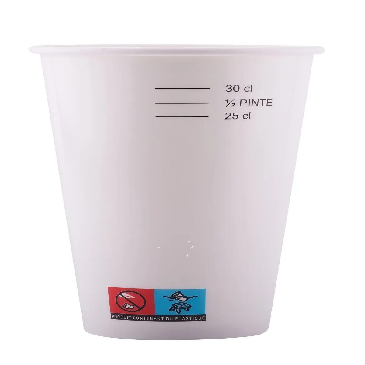 Gobelet boisson froide 33 cl 12oz ø 8 x 11,6 cm - Gobelet carton - Gobelet café - Blanc - Lot de 50 - Gobelets carton, Gobelets café