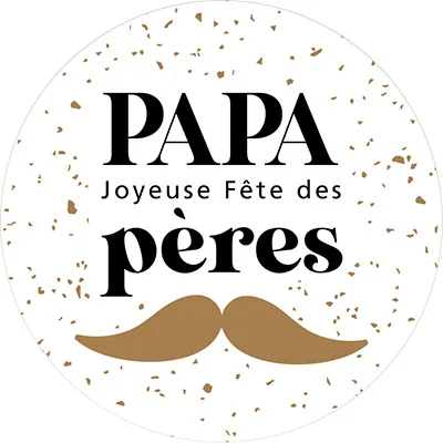 Étiquettes cadeaux adhésives Joyeuse Fête des Pères - Étiquettes cadeaux adhésives