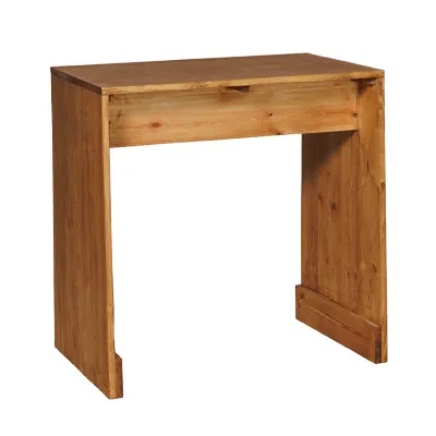 Comptoir caisse norme PMR bois brun L 75 x P 55 x H 76 cm – Poste d’accueil PMR - Ligne Authentique