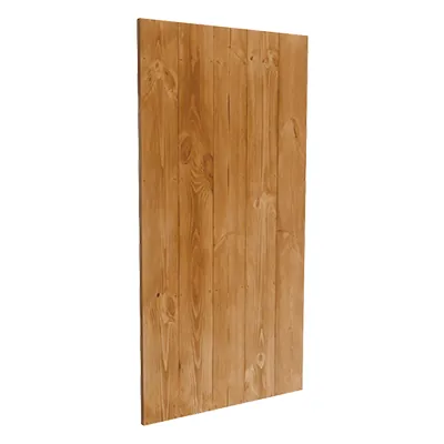 Fond gondole bois plein pin massif brun 62,7 x 120 cm - fond pour gondole - panneau bois pour gondole - Fonds Bois