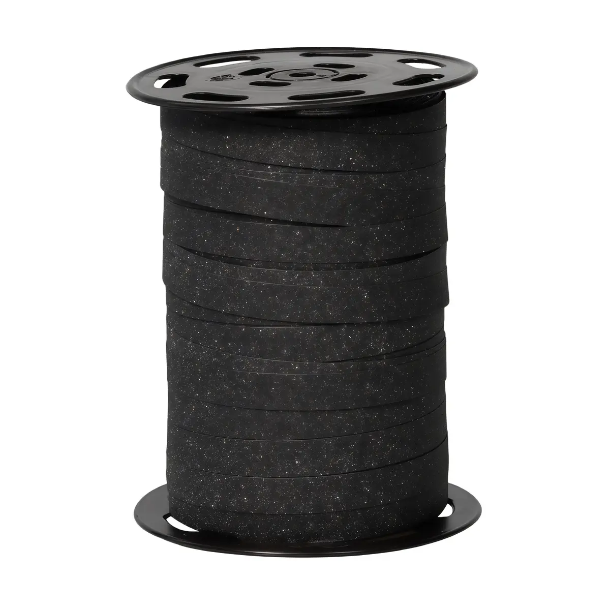 Bolduc noir pailleté 10 mm x 100 m polypropylène - Bolducs unis