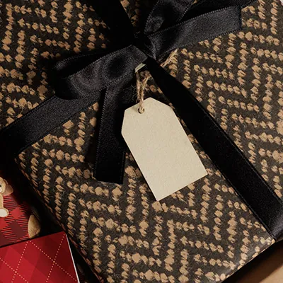 Papier cadeau Tricot - Papiers cadeaux kraft à motifs-3