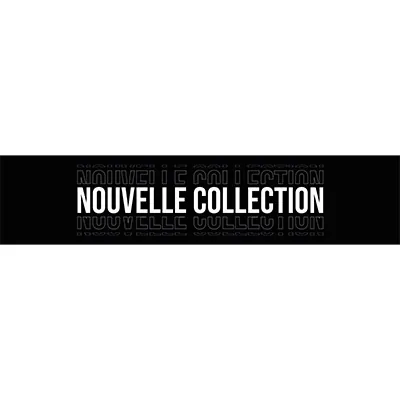 Affiche vitrine Nouvelle Collection horizontale 80 x 25 cm Noir / Blanc - Affichage vitrine - Affiches Nouvelle collection