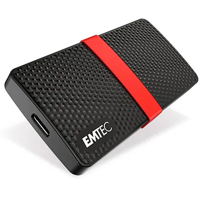 Disque dur portable 1 TB - Emtec SSD 3.2 GEN 1 X200 - Supports sauvegarde-1