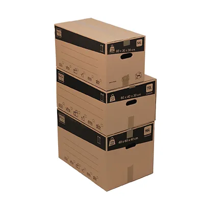Caisse carton - Caisse américaine carton - Carton déménagement 72L - carton simple cannelure 60 x 40 x 30 cm - Lot de 20 - Caisses américaines cartons-5