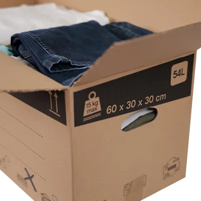 Caisse carton - Caisse américaine carton - Carton déménagement 54L - carton simple cannelure 60 x 30 x 30 cm - Lot de 20 - Caisses américaines cartons-8