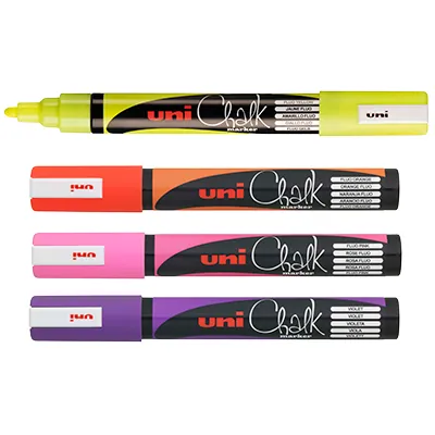 Marqueurs craie fluo pointe ronde 1,8 - 2,5 mm, lot de 4 pièces - Marqueurs-2