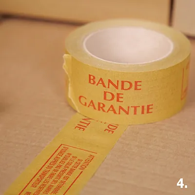 Adhésifs kraft BANDE DE GARANTIE - H 5 cm x L 50 m - Marquage d'expédition-2