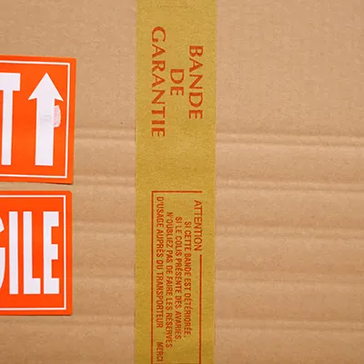 Adhésifs kraft BANDE DE GARANTIE - H 5 cm x L 50 m - Marquage d'expédition-3