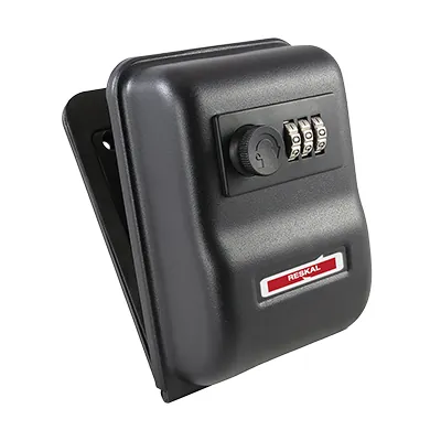 Boîte à clés sécurisée à combinaison 3 chiffres - 3 à 4 clés - Fonte - Noir - Boîtes à clés et Armoires à clés